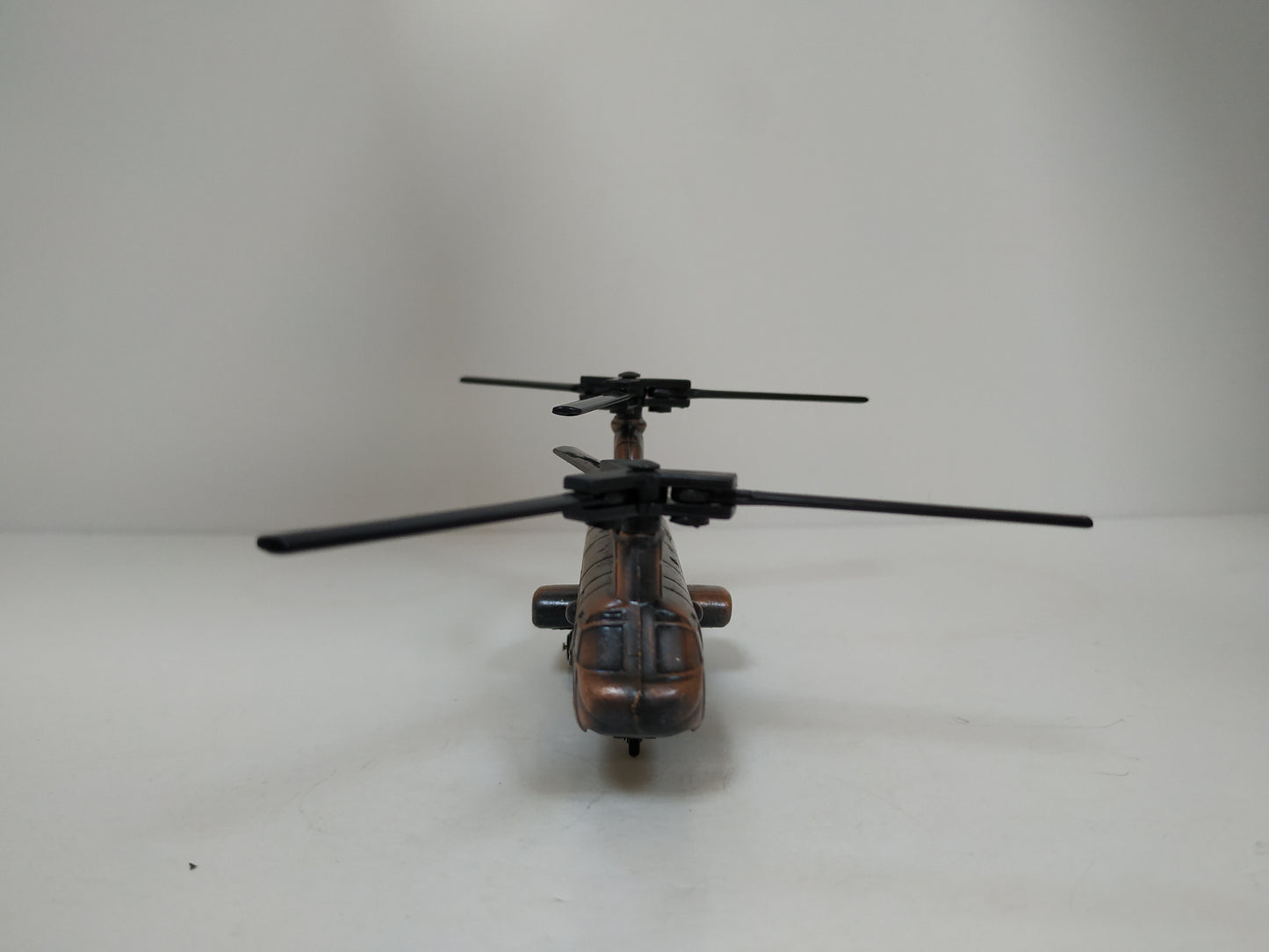 New Double Propellers Helicopter Pencil sharpener metal die cast collector miniature display model New Boxed