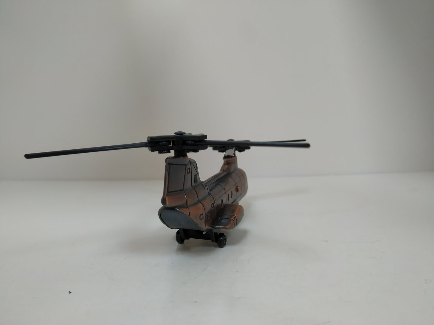 New Double Propellers Helicopter Pencil sharpener metal die cast collector miniature display model New Boxed