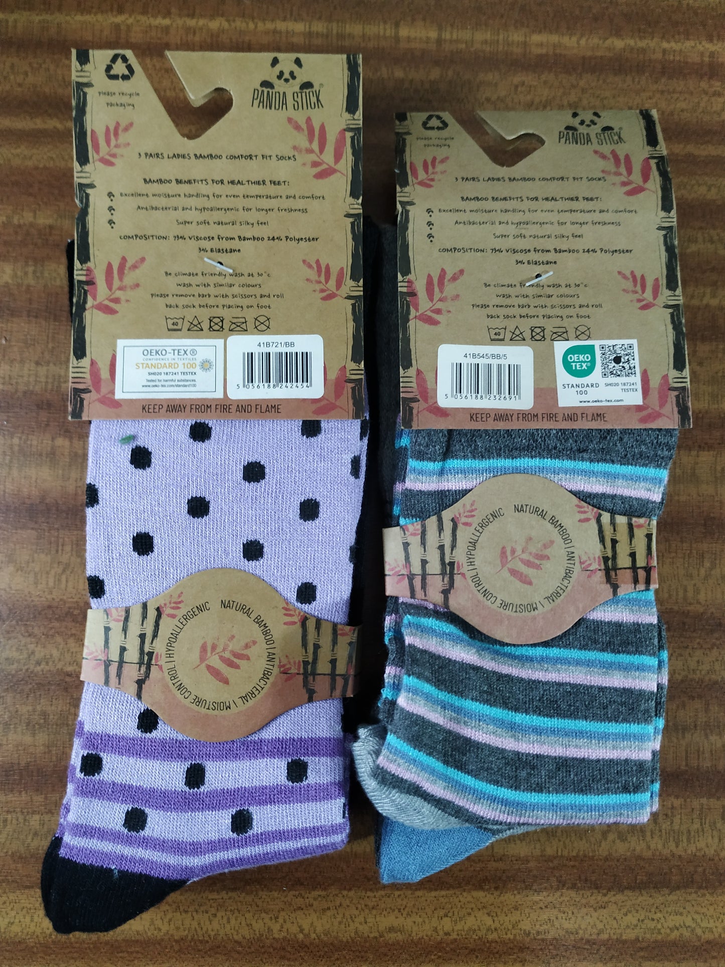 Ladies Bamboo Breathable Soft Summer Socks 6 Pairs 6 Designs Size 4-8