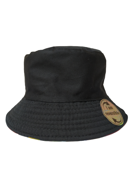 Funky Bucket Hat Reversible Unisex One size 100% Cotton Party Festival Travel Promotion Hat