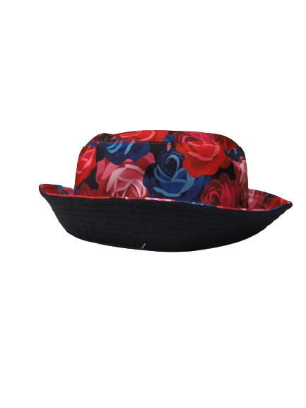 Roses Bucket Hat Reversible Unisex One size 100% Cotton Party Festival Travel Promotion Hat