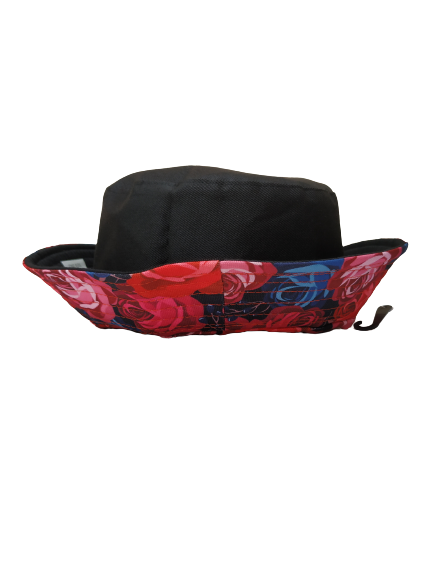 Roses Bucket Hat Reversible Unisex One size 100% Cotton Party Festival Travel Promotion Hat