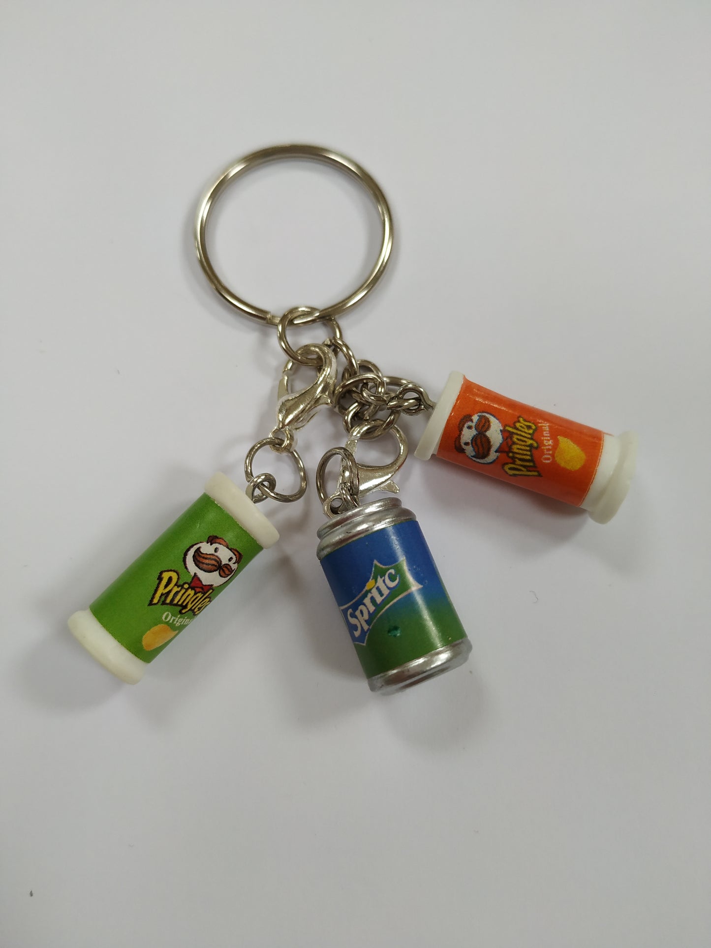 Pringles Sprite Can Keyring keychain