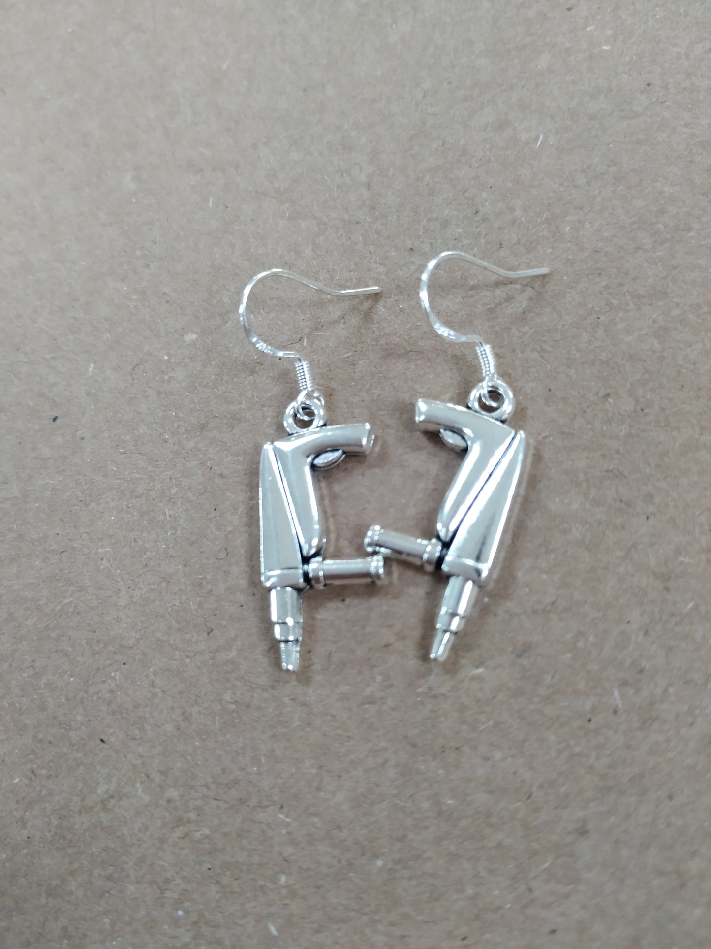 Drill Earrings 925 Silver Plated Hooks Novelty Party Design