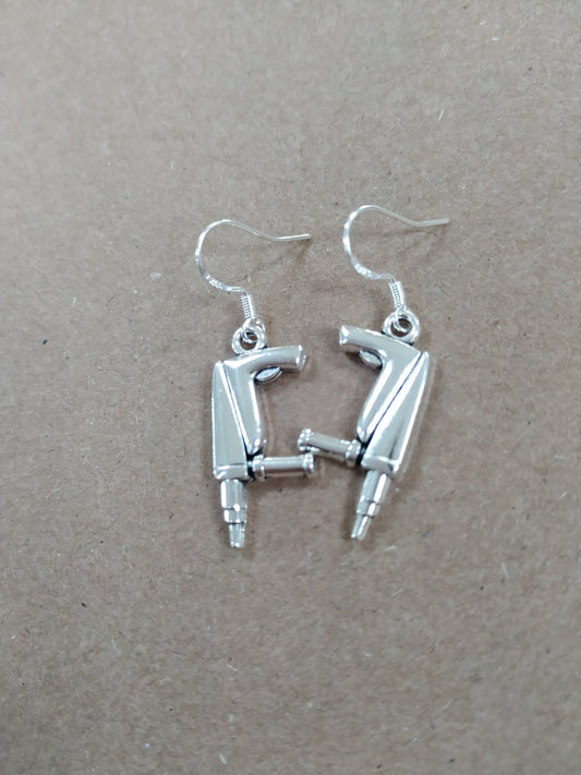 Drill Earrings 925 Silver Plated Hooks Novelty Party Design