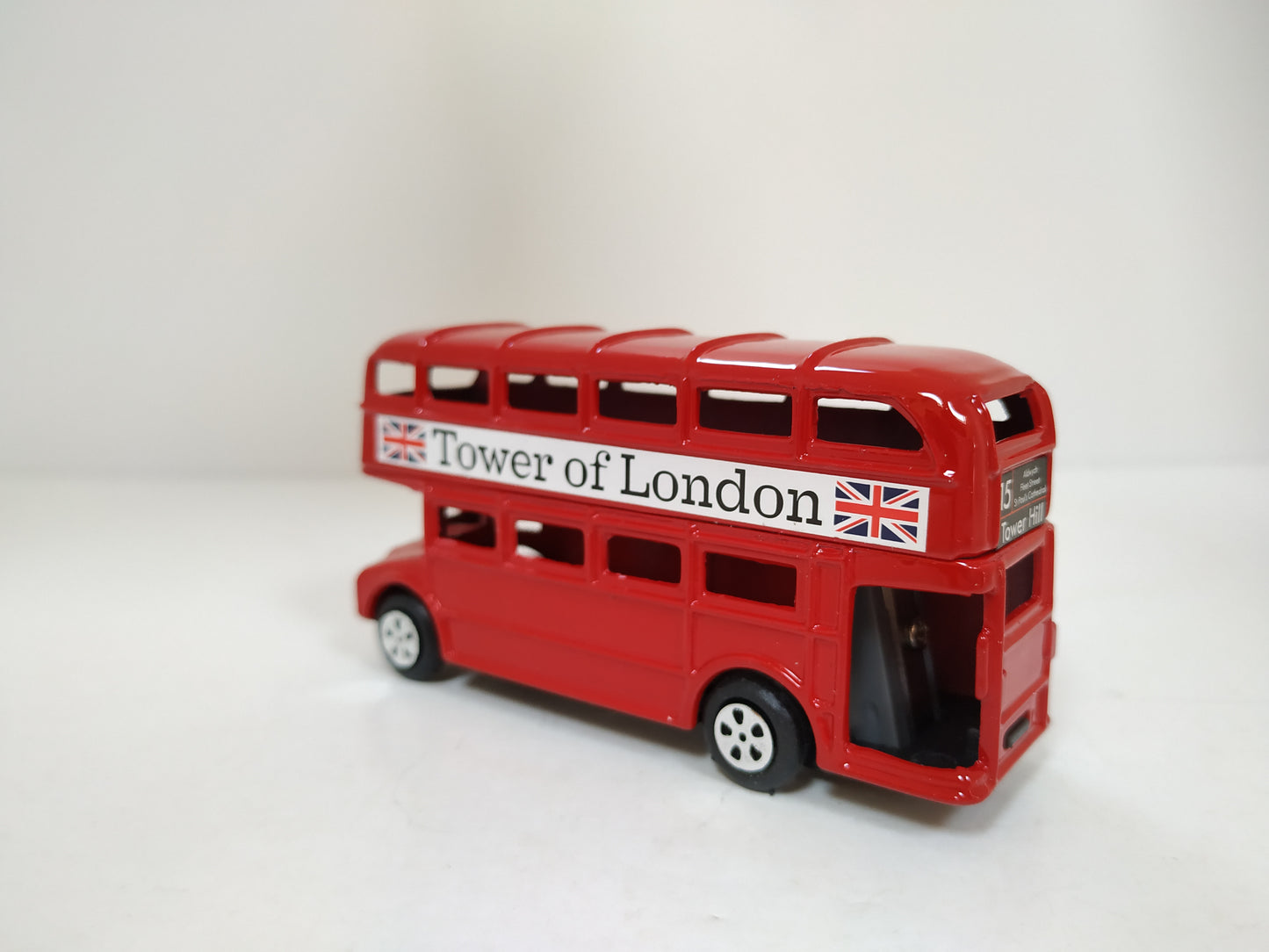 London Red Double Decker Bus Pencil sharpener metal die cast collector miniature display model New Boxed