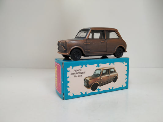 Mini Cooper Car Pencil sharpener metal die cast collector miniature display model New Boxed