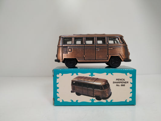 New Camper Van Pencil sharpener metal die cast collector miniature display model New Boxed