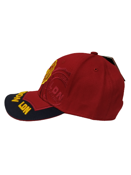 LDN Black Red Yellow Baseball Cap Adult One Size Adjustable Strap