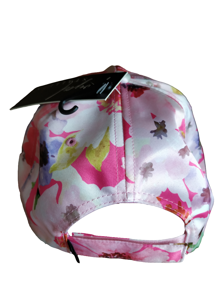 New York Pink Flowers Baseball Cap Adjustable Size Strap