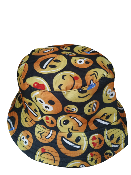 Emoji Bucket hat reversible Unisex One size 100% cotton