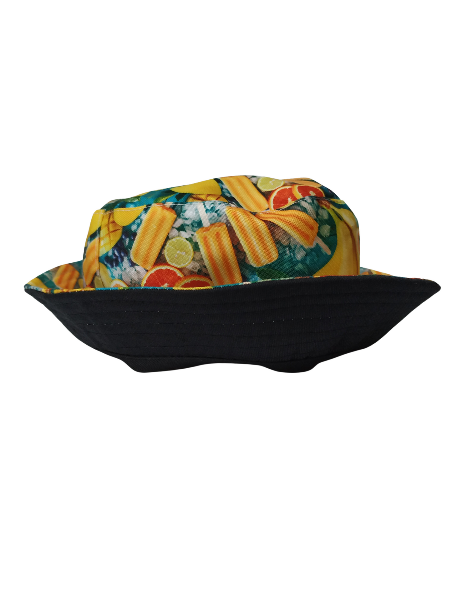 Fruit Ice Lollies Bucket Hat Reversible Unisex One size 100% Cotton