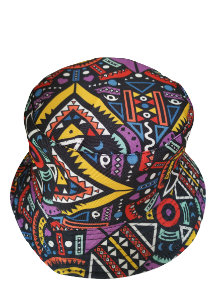 Funky Bucket Hat Reversible Unisex One size 100% Cotton Party Festival Travel Promotion Hat