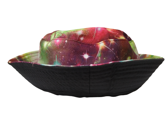 Galaxy Bucket hat reversible Unisex One size 100% cotton Summer Party Festival Hat