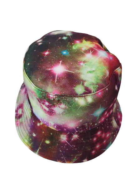 Galaxy Bucket hat reversible Unisex One size 100% cotton Summer Party Festival Hat