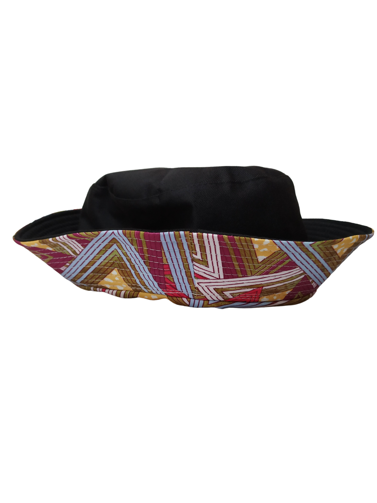 Golden Triangle Bucket Hat Reversible Unisex One size 100% Cotton