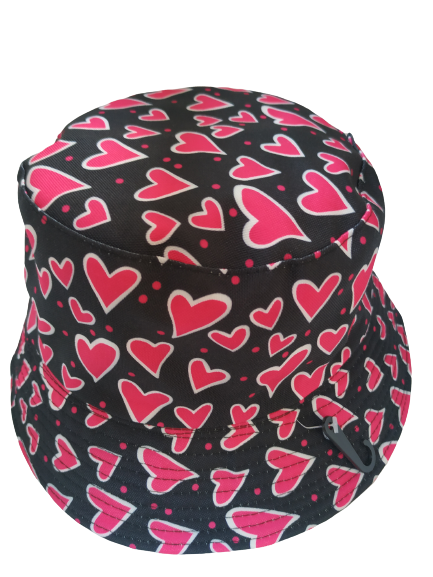 Lovely Bubbly Bucket Hat Reversible Unisex One size 100% Cotton Party Festival Travel Promotion Hat