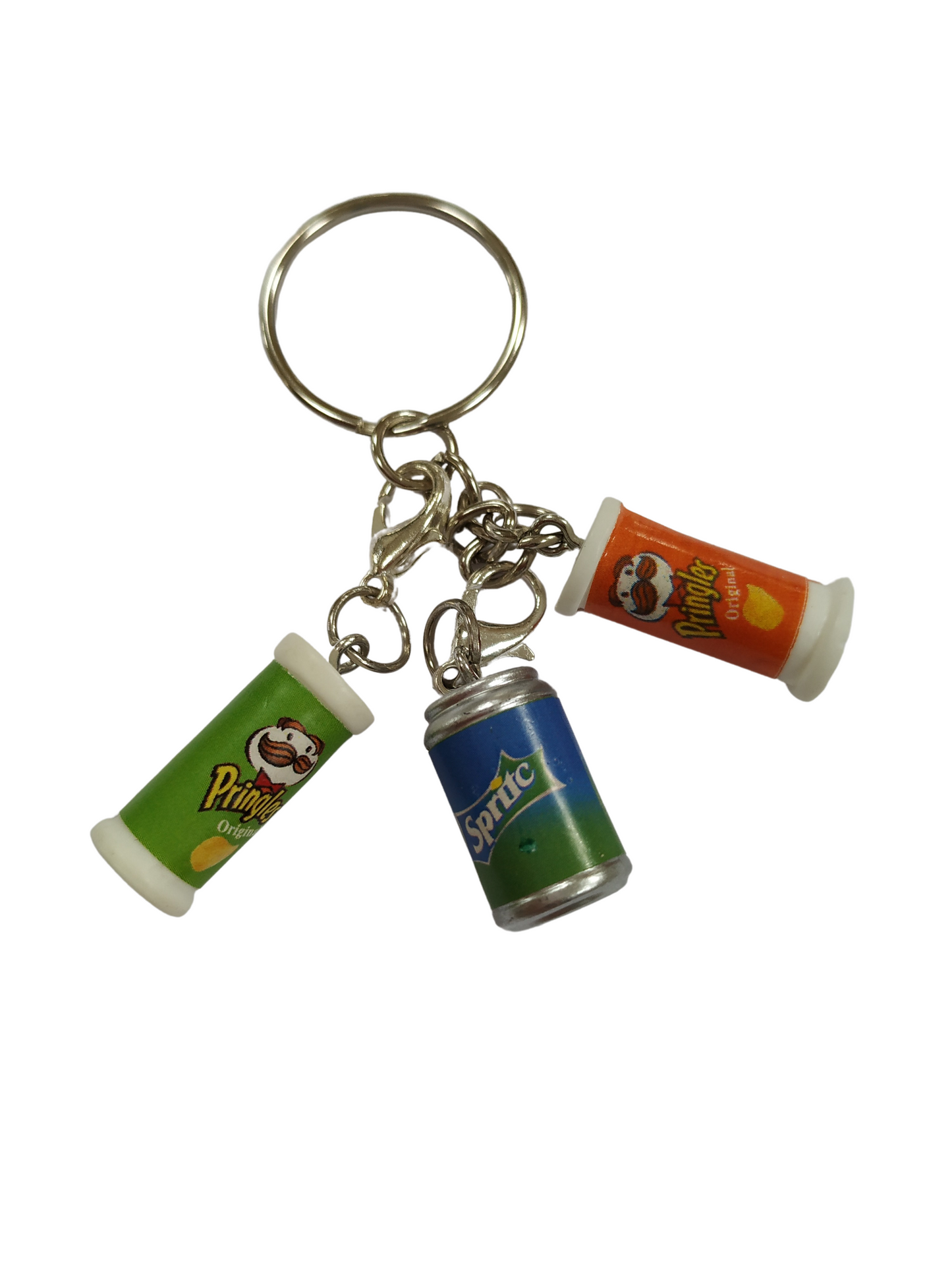 Pringles Sprite Can Keyring keychain