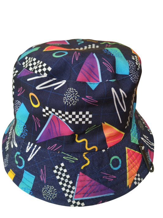 Tec Blue Bucket hat reversible Unisex One size Summer Party Festival